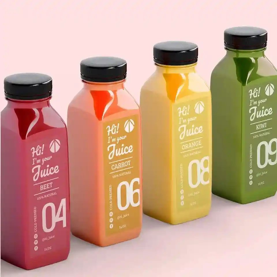 Custom Beverage Jar Transparent Packaging Labels