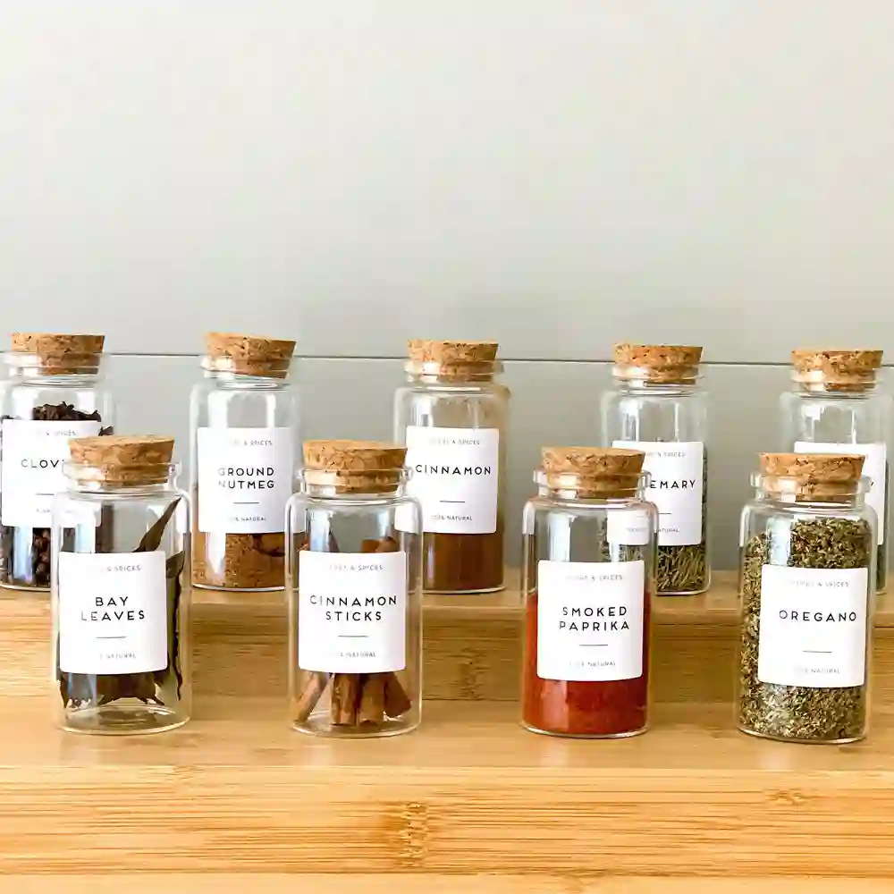 Custom Spices Jar Labels