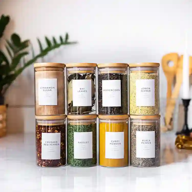 Custom Spices Jar Labels