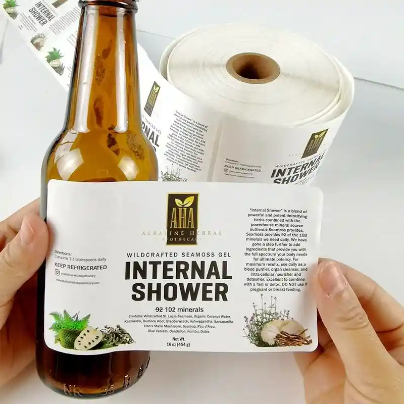 Custom Beverage Vinyl Labels Supplier