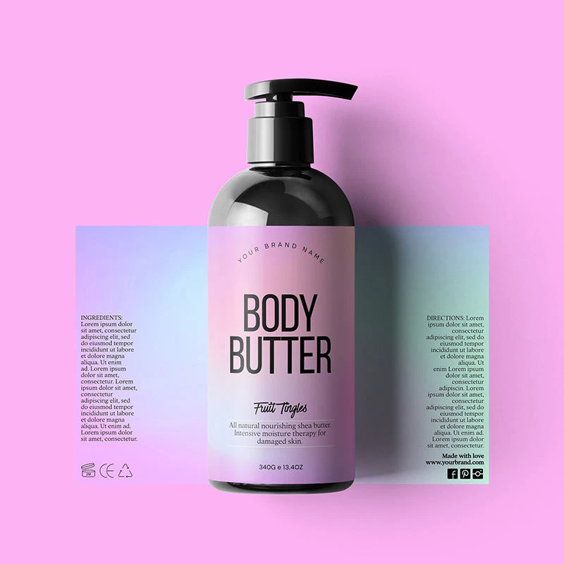Custom Printing Vinyl Cosmetic Labels Supplier