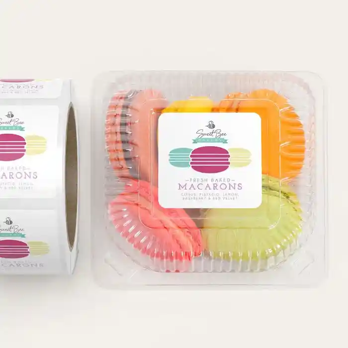 custom food paper labels supplier