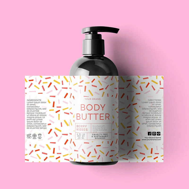 Custom Printing Vinyl Cosmetic Labels Supplier